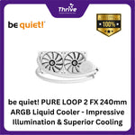Load image into Gallery viewer, be quiet! PURE LOOP 2 FX 240mm ARGB Liquid Cooler - Impressive Illumination & Superior Cooling - 2x Light Wings 120mm PWM High-Speed Fan