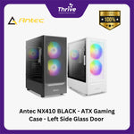 Load image into Gallery viewer, Antec NX410 BLACK - ATX Gaming Case - Left Side Glass Door - FREE 2 PCS 14CM ARGB FANS + 1 PCS 12CM ARGB FANSFAN