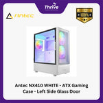 Load image into Gallery viewer, Antec NX410 WHITE - ATX Gaming Case - Left Side Glass Door - FREE 2 PCS 14CM ARGB FANS + 1 PCS 12CM ARGB FANS