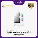Load image into Gallery viewer, Antec NX410 V2 BLACK - ATX Gaming Case - Left Side Glass Door - FREE 2 PCS 14CM ARGB FANS + 1 PCS 12CM ARGB FANS