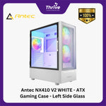 Load image into Gallery viewer, Antec NX410 V2 WHITE - ATX Gaming Case - Left Side Glass Door - FREE 2 PCS 14CM ARGB FANS + 1 PCS 12CM ARGB FANS