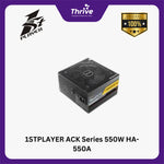 Load image into Gallery viewer, 1STPLAYER ACK Series 550W HA-550AC1 80+ Certified with Embossed Cable - Active PFC - 140MM Hydraulic Bearing - Premium Quality Capacitors - 5 Years Warranty