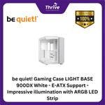 Load image into Gallery viewer, be quiet! Gaming Case LIGHT BASE 900DX White - E-ATX Support - Impressive illumination with ARGB LED Strip - Fully Windowed Front and Side Panel - Panorama Design for Perfect Visibility