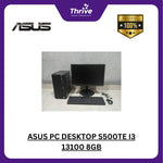 Load image into Gallery viewer, ASUS PC DESKTOP S500TE I3 13100 8GB 256GB W11 BLK -382000003W +LED 21.5 C2223HE