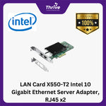 Load image into Gallery viewer, LAN Card X550-T2 Intel 10 Gigabit Ethernet Server Adapter, RJ45 x2