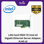 Load image into Gallery viewer, LAN Card X550-T2 Intel 10 Gigabit Ethernet Server Adapter, RJ45 x2