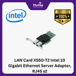 Load image into Gallery viewer, LAN Card X550-T2 Intel 10 Gigabit Ethernet Server Adapter, RJ45 x2