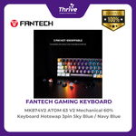 Load image into Gallery viewer, MK874V2 ATOM 63 V2 Mechanical 60% Keyboard Hotswap 3pin Sky Blue / Navy Blue