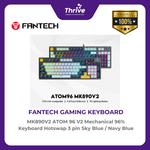 Load image into Gallery viewer, FANTECH MK890V2 ATOM 96 V2 Mechanical 96% Keyboard Hotswap 3 pin Sky Blue / Navy Blue
