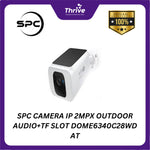 Load image into Gallery viewer, SPC CAMERA IP 2MPX OUTDOOR AUDIO+TF SLOT DOME6340C28WD AT