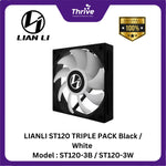 Load image into Gallery viewer, "LIANLI ST120 TRIPLE PACK Black / White Model : ST120-3B / ST120-3W"