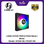 Load image into Gallery viewer, "LIANLI ST120 TRIPLE PACK Black / White Model : ST120-3B / ST120-3W"