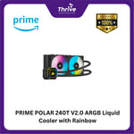 Load image into Gallery viewer, PRIME POLAR 240T V2.0 ARGB Liquid Cooler with Rainbow Effect Pump Head WHITE