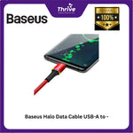 Load image into Gallery viewer, Baseus Halo Data Cable USB-A to USB-C 3A 1m