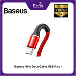 Load image into Gallery viewer, Baseus Halo Data Cable USB-A to USB-C 3A 1m