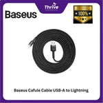 Load image into Gallery viewer, Baseus Cafule Cable USB-A to Lightning 1.5A 2m