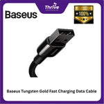 Load image into Gallery viewer, Baseus Tungsten Gold Fast Charging Data Cable USB-A to Lightning 2.4A 1m