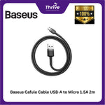 Load image into Gallery viewer, Baseus Cafule Cable USB-A to Micro 1.5A 2m
