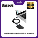 Load image into Gallery viewer, Baseus Flash USB4 Full Featured Data Cable USB-C to USB-C 100W 1m