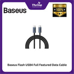 Load image into Gallery viewer, Baseus Flash USB4 Full Featured Data Cable USB-C to USB-C 100W 1m