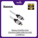 Load image into Gallery viewer, Baseus CoolPlay Fast Charging Cable USB-A to USB-C 100W 1m