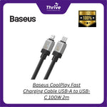 Load image into Gallery viewer, Baseus CoolPlay Fast Charging Cable USB-A to USB-C 100W 2m