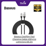 Load image into Gallery viewer, Baseus CoolPlay Fast Charging Cable USB-A to Lightning 2.4A 2m