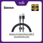 Load image into Gallery viewer, Baseus Crystal Shine USB-A to Lightning 1.2m