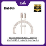 Load image into Gallery viewer, Baseus Habitat Fast Charging Cable USB-A to Lightning 2.4A 2m