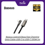 Load image into Gallery viewer, Baseus Legend Elbow Fast Charging Data Cable USB-C to USB-C 100W 1m