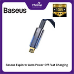 Load image into Gallery viewer, Baseus Explorer Auto Power-Off Fast Charging Data Cable USB-A to Lightning 2.4A 1m