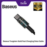 Load image into Gallery viewer, Baseus Tungsten Gold Fast Charging Data Cable USB-C to USB-C 100W 2m