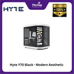 Load image into Gallery viewer, Hyte Y70 Black - Modern Aesthetic Dual Chamber ATX Case