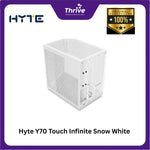 Load image into Gallery viewer, Hyte Y70 Touch Infinite Snow White - Modern Aesthetic Dual Chamber ATX Case with 14.9 Integrated LCD Touchscreen