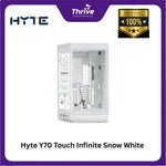 Load image into Gallery viewer, Hyte Y70 Touch Infinite Snow White - Modern Aesthetic Dual Chamber ATX Case with 14.9 Integrated LCD Touchscreen