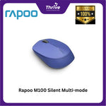 Load image into Gallery viewer, Rapoo M100 Silent Multi-mode Wireless Optical Mouse - Dark Grey