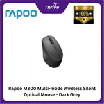 Load image into Gallery viewer, Rapoo M300 Multi-mode Wireless Silent Optical Mouse - Dark Grey