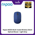 Load image into Gallery viewer, Rapoo M300 Multi-mode Wireless Silent Optical Mouse - Light Grey