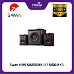 Load image into Gallery viewer, Swan HiVi MM50MKIII / M50MK3 - 2.1 Bluetooth Active Speakers (1x RCA Input + Optical SPDIF + Coaxial + Remote Control + Bluetooth aptX) - 17Kg