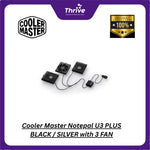 Load image into Gallery viewer, Cooler Master Notepal U3 PLUS BLACK / SILVER with 3 FAN