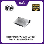 Load image into Gallery viewer, Cooler Master Notepal U3 PLUS BLACK / SILVER with 3 FAN
