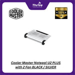 Load image into Gallery viewer, Cooler Master Notepal U2 PLUS with 2 Fan BLACK / SILVER