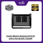 Load image into Gallery viewer, Cooler Master Notepal U2 PLUS with 2 Fan BLACK / SILVER