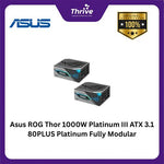 Load image into Gallery viewer, Asus ROG Thor 1000W Platinum III ATX 3.1 80PLUS Platinum Fully Modular