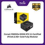 Load image into Gallery viewer, Corsair RM650e 650W ATX 3.1 Certified (PCIe5.1) 80+ Gold Fully Modular
