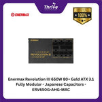 Load image into Gallery viewer, Enermax Revolution III 650W 80+ Gold ATX 3.1 Fully Modular - Japanese Capacitors - ERV650G-AHG-MAC