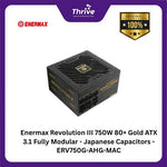 Load image into Gallery viewer, Enermax Revolution III 750W 80+ Gold ATX 3.1 Fully Modular - Japanese Capacitors - ERV750G-AHG-MAC