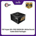 Load image into Gallery viewer, FSP Hyper 80+ PRO 550W 80+ White Round Cable (Bulk Package)