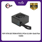 Load image into Gallery viewer, FSP VITA GD 750W ATX3.1 PCIe 5.1 80+ Gold Flat Cable