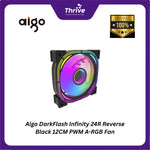 Load image into Gallery viewer, Aigo DarkFlash Infinity 24R Reverse Black 12CM PWM A-RGB Fan